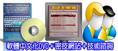 獨家【軟體中文化函授DVD課程】＋密訓基地網站＋線上技術諮詢