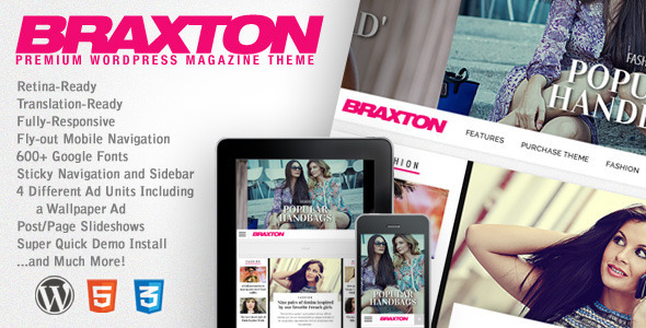 【WordPress Theme 主題布景】Braxton v1.0.8 – ThemeForest Premium WordPress Magazine Theme