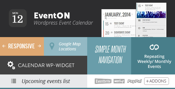 【WordPress 行事歷外掛程式】EventOn - WordPress Event Calendar Plugin