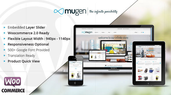 【Woocommerce 主題布景】Mugen – Flexible Business & Woocommerce 模版 